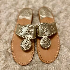 Women’s gold Jack Rogers sandals ￼